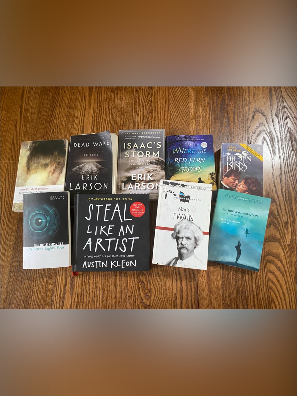 Set of 9 used books